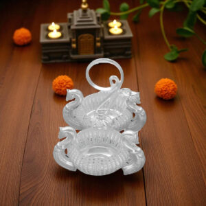 43 Grams 2 Cups peacock Design Chopra with Handle