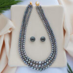 Hiya 3 Lines Round Graded Pearl Set