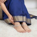 69 Grams Ariana Enamel Silver Payal