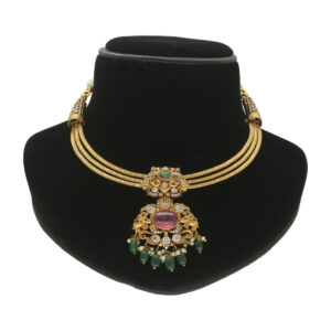 The Rajah's Ruby Radiance Gold Necklace