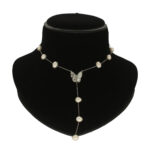 Fluttering Moon-Drop Pearl Necklace