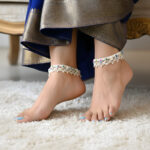 76 Grams Anna Enamel Silver Payal