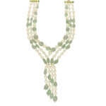 Pristine Lagoon Designer Pearl Necklace Set