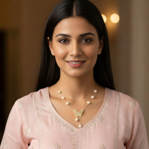 Fairy Flutter Pearl Necklace