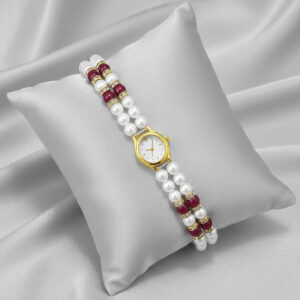 Classic Red Pearl Watch