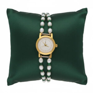 Sea-Blue Oval Pearl Watch