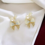 Bow Mother Of Pearl Earrings