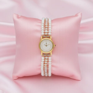 Satada 3 Lines Pearl Wrist Watch