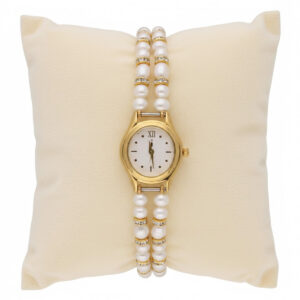 Two String Cz Pearl Watch