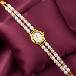 Two String Cz Pearl Watch