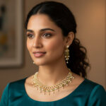 Nirvi Gold Necklace Set