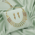 The Aurora Gleam Gold Necklace Set