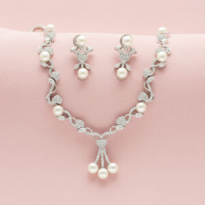 Dhruv Pearl Necklace Set