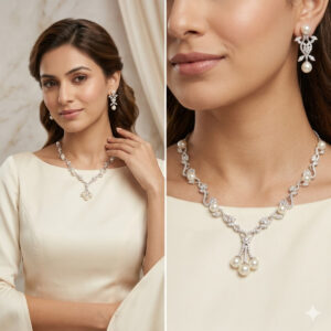 Dhruv Pearl Necklace Set