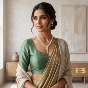 Cream Pearl  Necklace Set