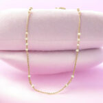 Gold Delicate Pearl Necklace
